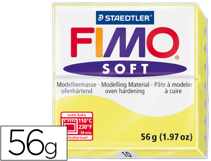 57g. pasta Staedtler Fimo Soft color amarillo limón